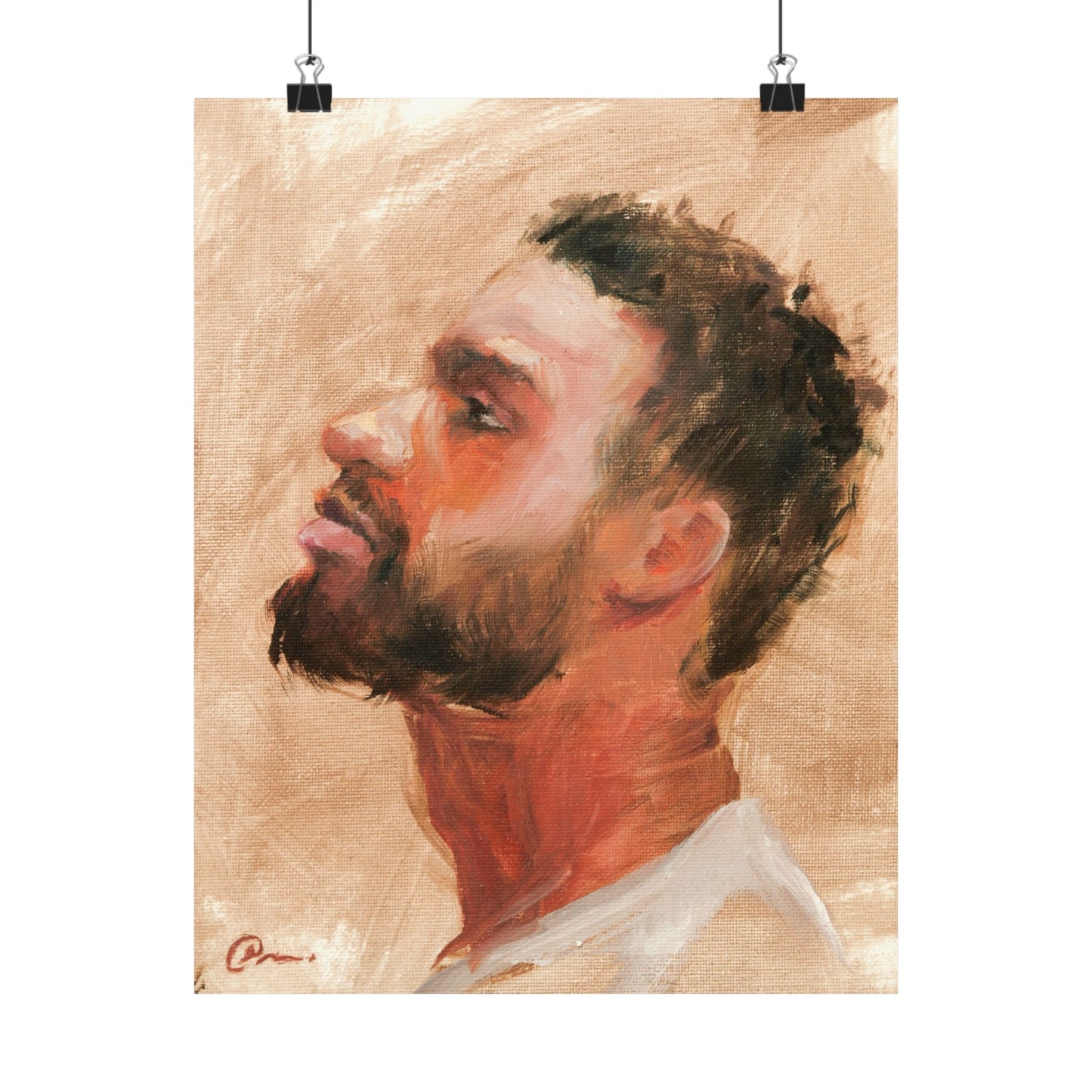 "Jamal" - Oil Portriait Print (Day 155)