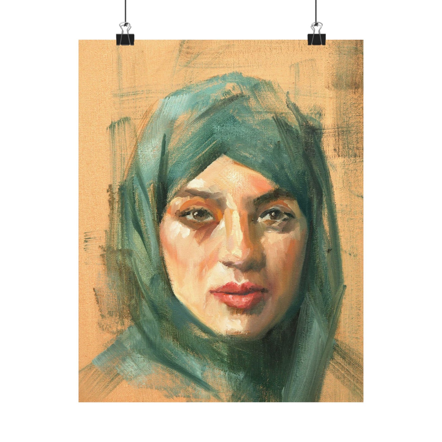"Naya" - Oil Portriait Print (Day 38)
