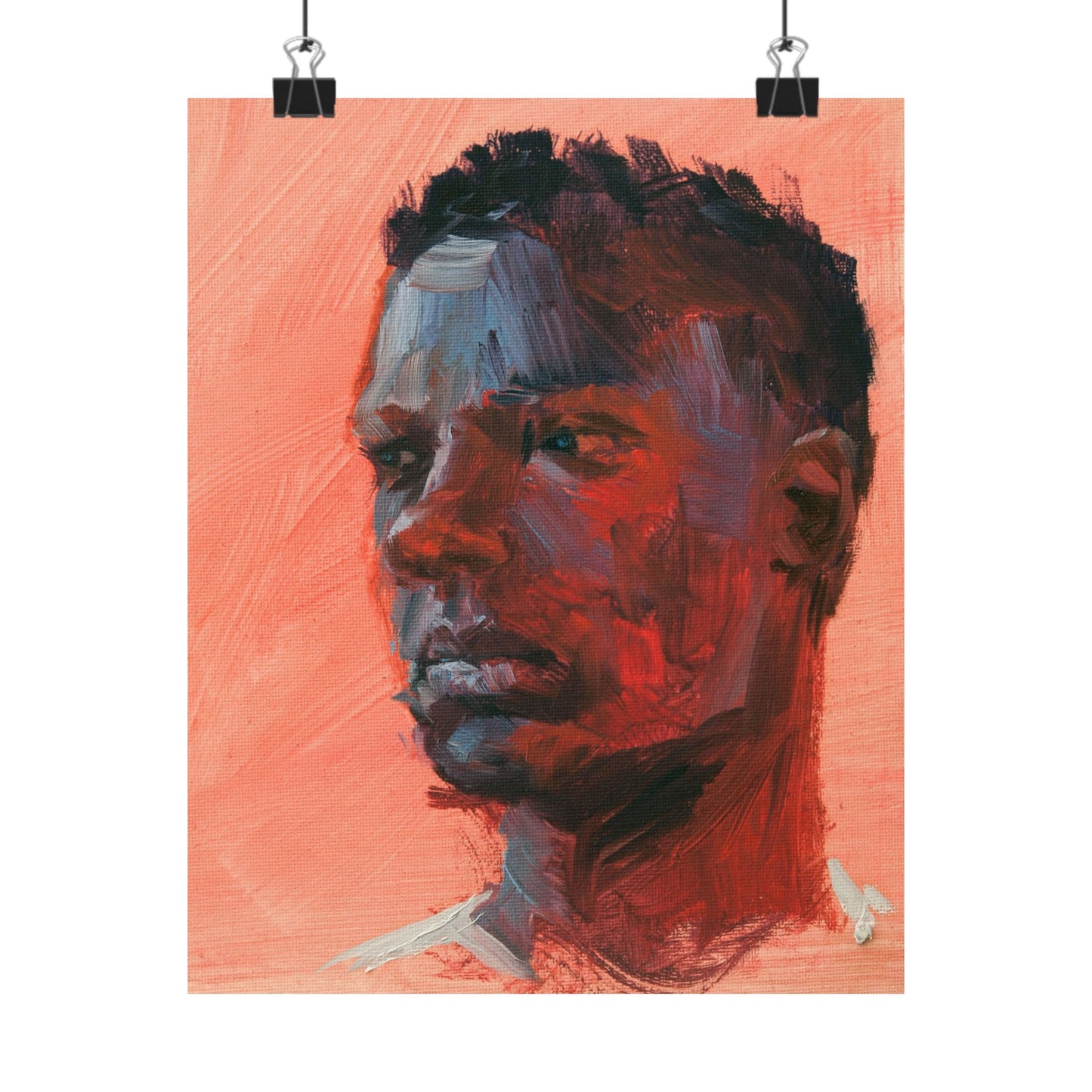 "Finley" - Oil Portriait Print (Day 249)