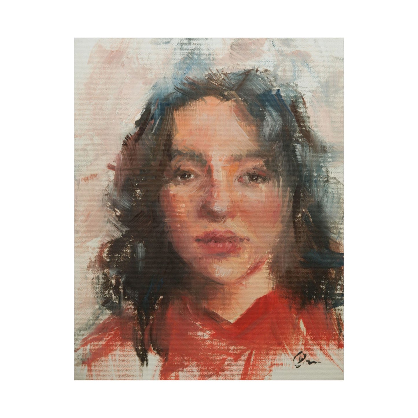 "Sara" - Oil Portriait Print (Day 148)