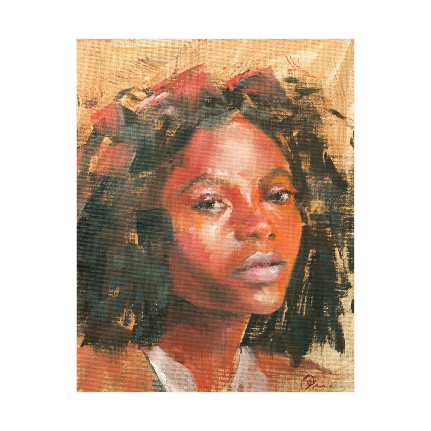 "Kaya" - Oil Portriait Print (Day 127)