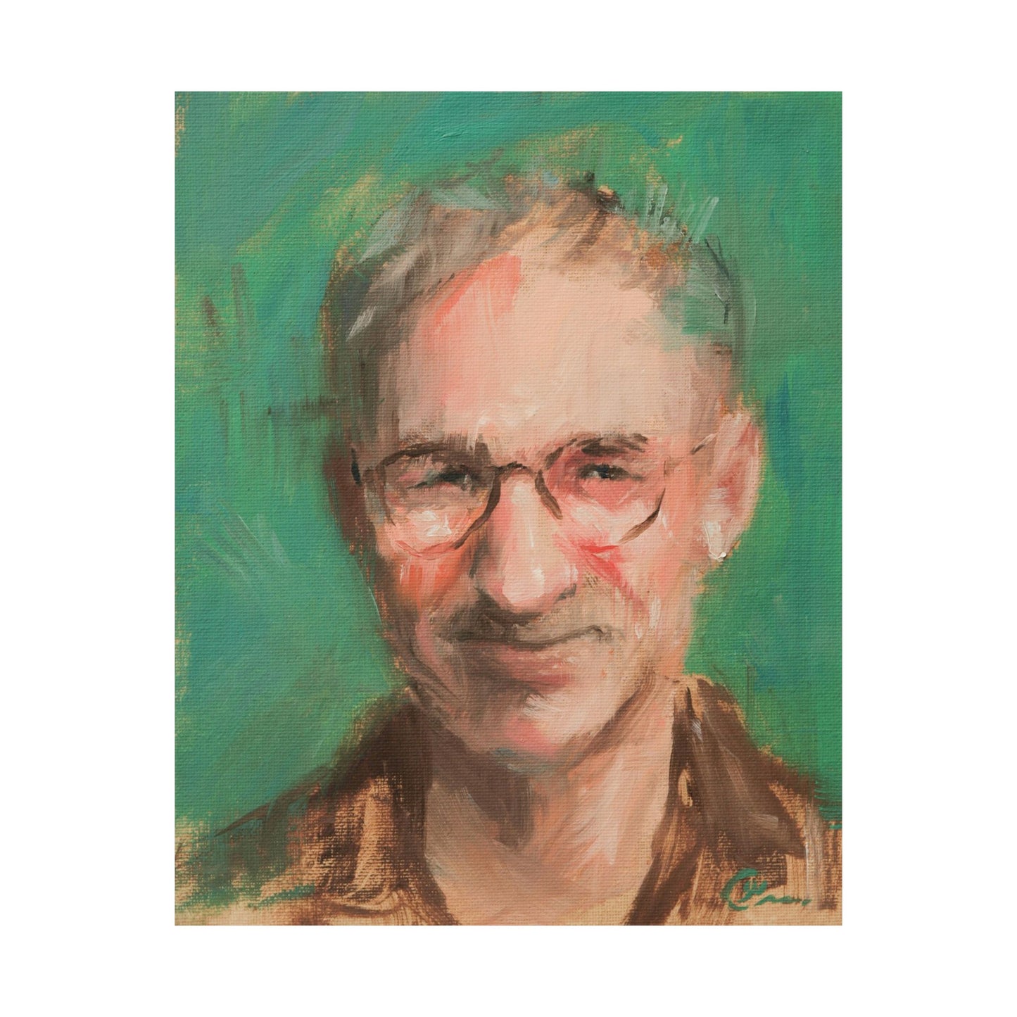 "Santiago" - Oil Portriait Print (Day 163)