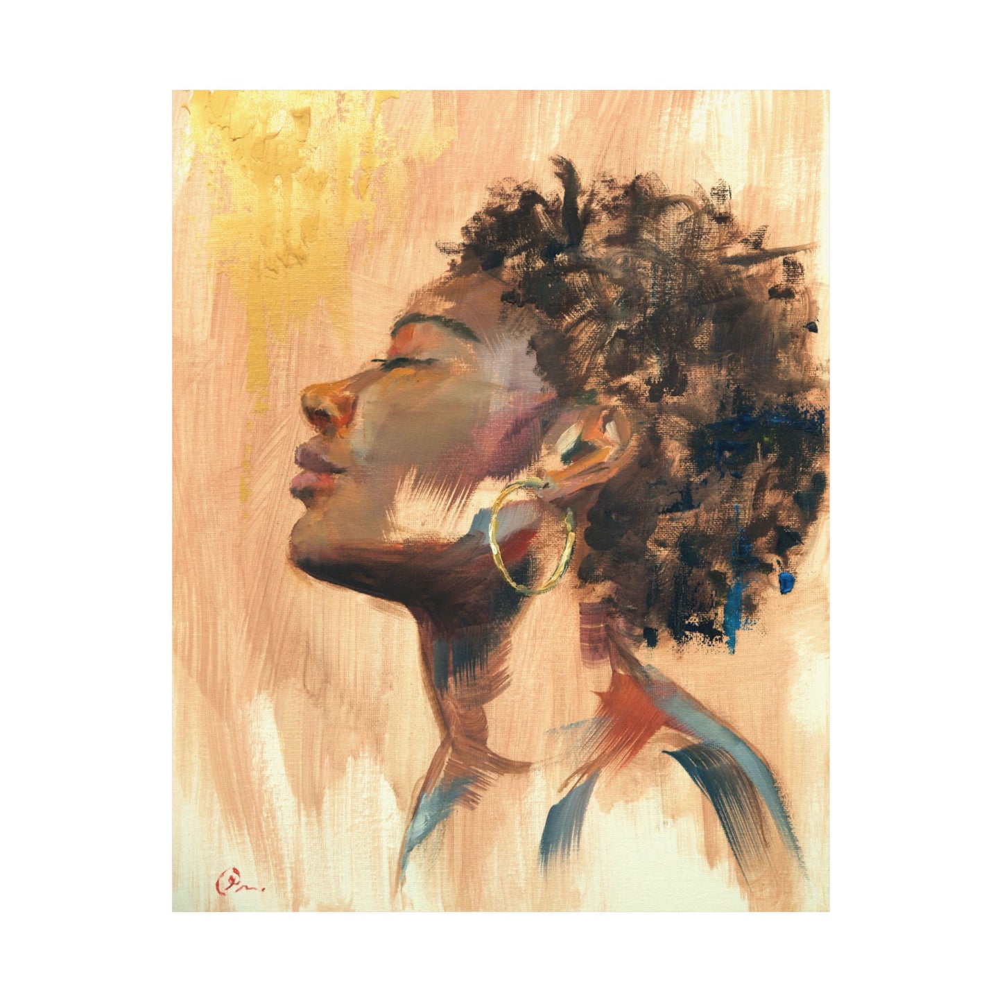 "Hope" - Oil Portriait Print (Day 61)