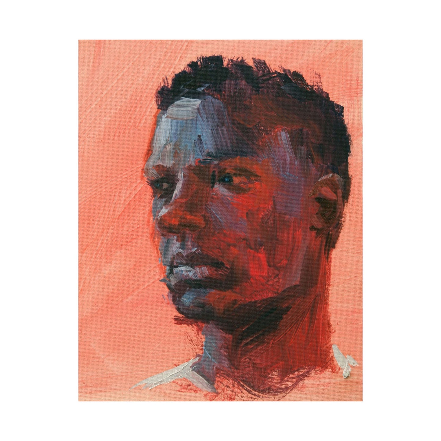 "Finley" - Oil Portriait Print (Day 249)