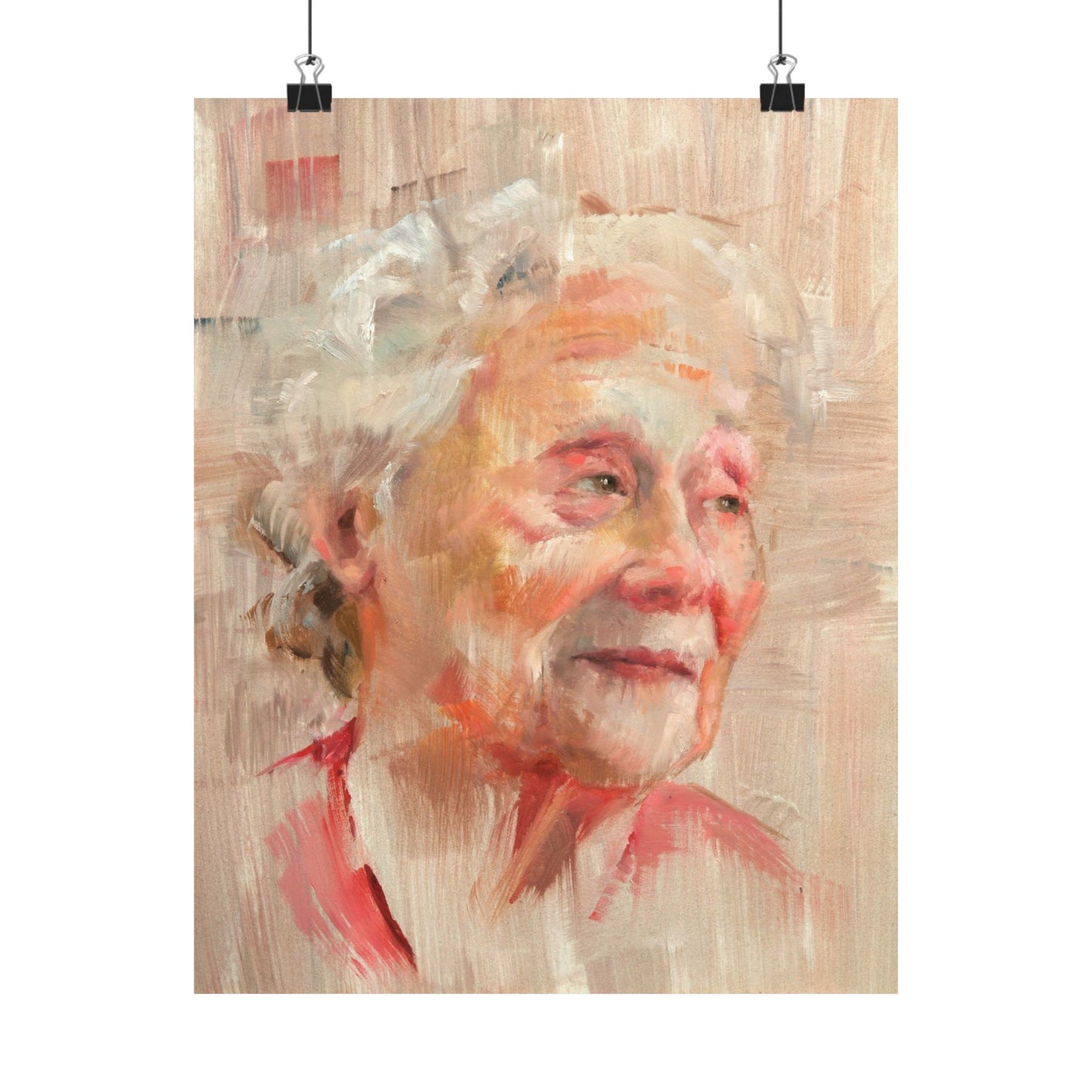 "Lucinda" - Oil Portriait Print (Day 57)
