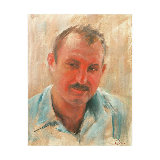 "Maher" - Oil Portriait Print (Day 128)