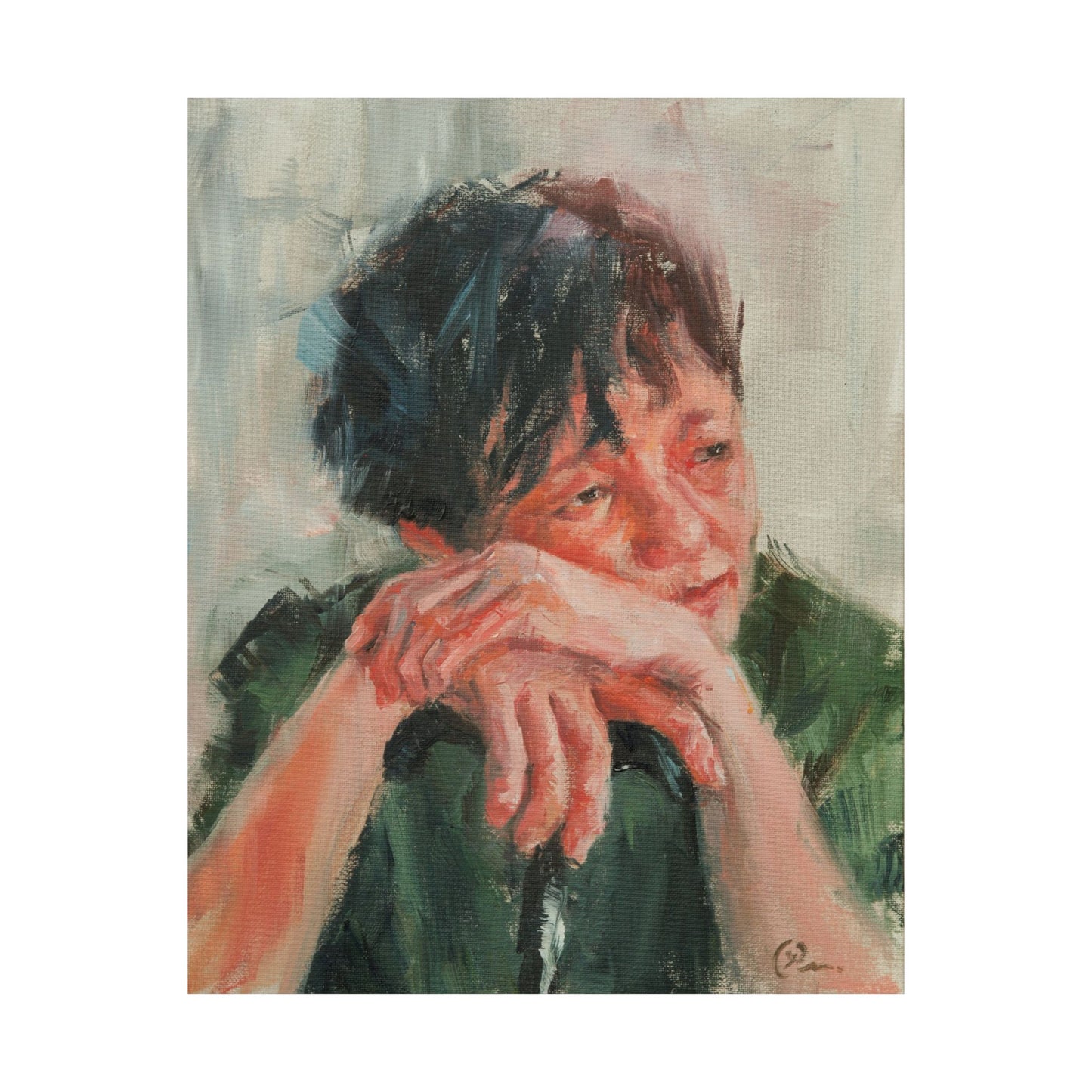 "Kim" - Oil Portriait Print (Day 149)