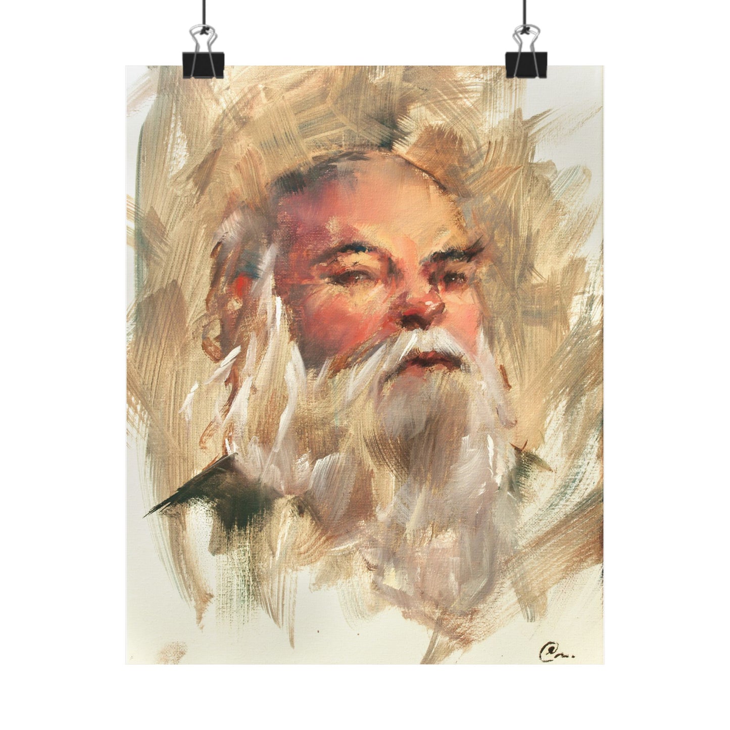 "Rupert" - Oil Portriait Print (Day 81)