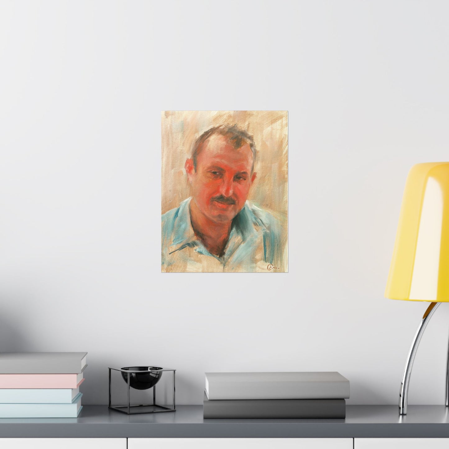 "Maher" - Oil Portriait Print (Day 128)