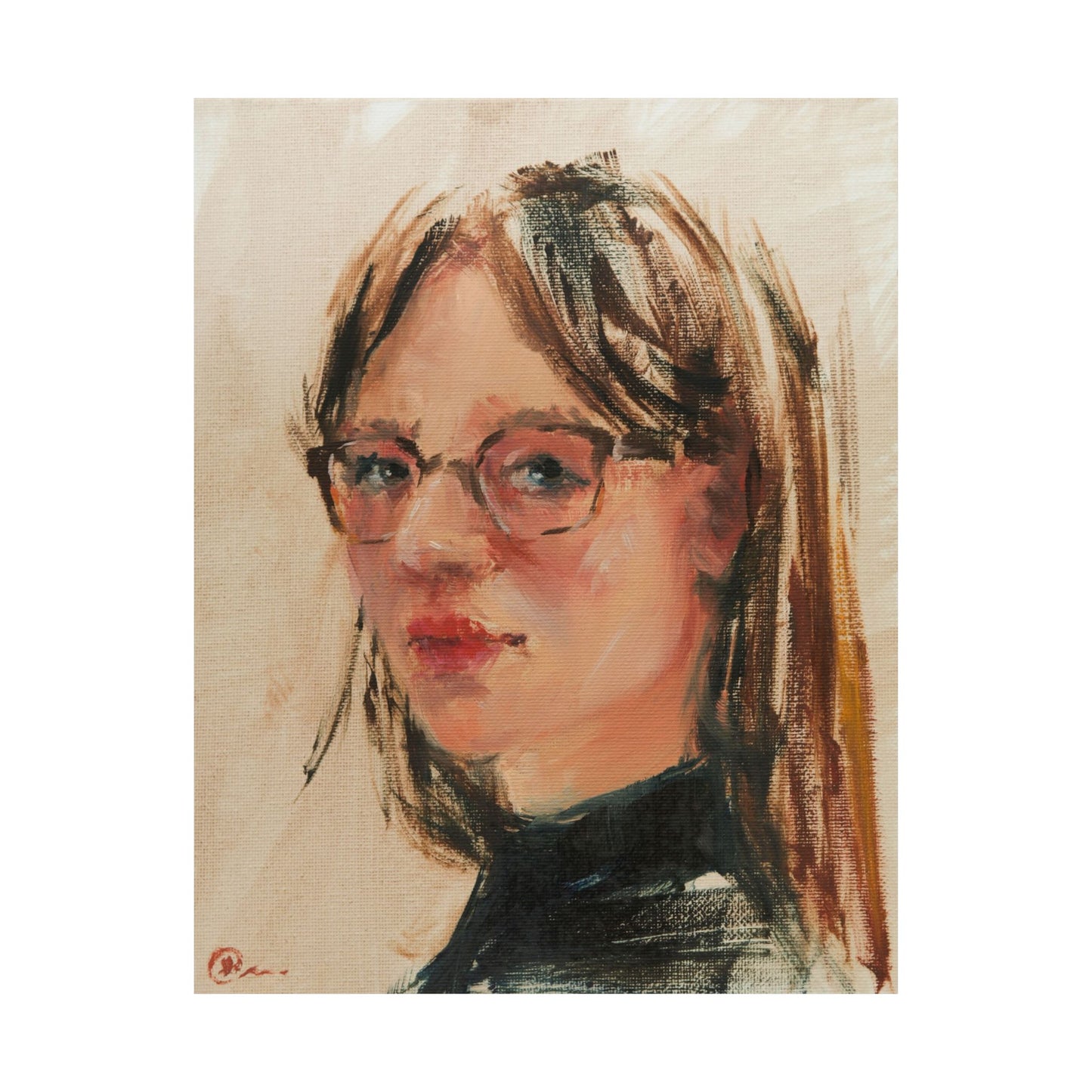 "Bea" - Oil Portriait Print (Day 166)