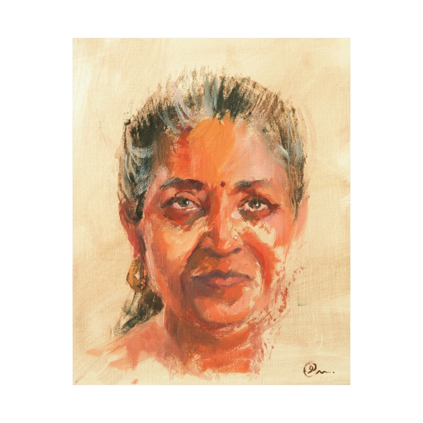 "Zara" - Oil Portriait Print (Day 282)