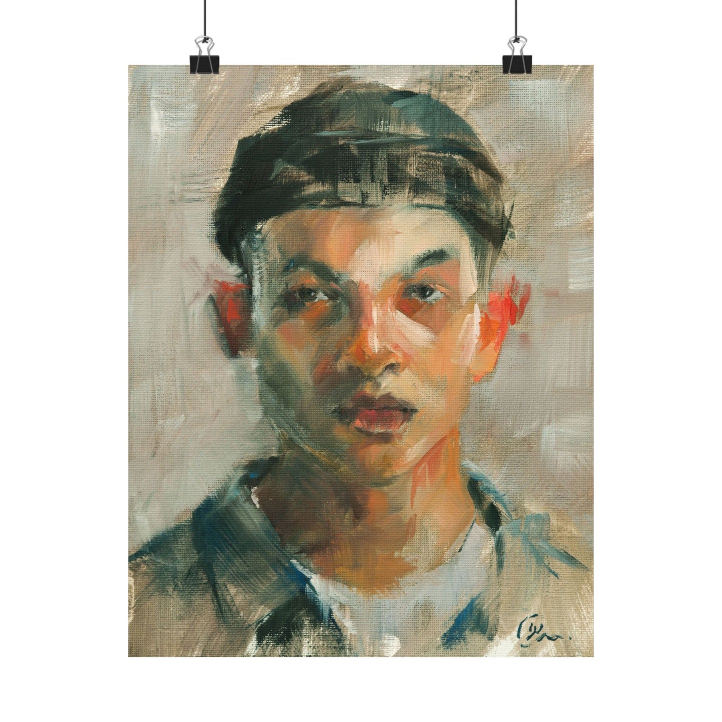 "Eric" - Oil Portriait Print (Day 130)