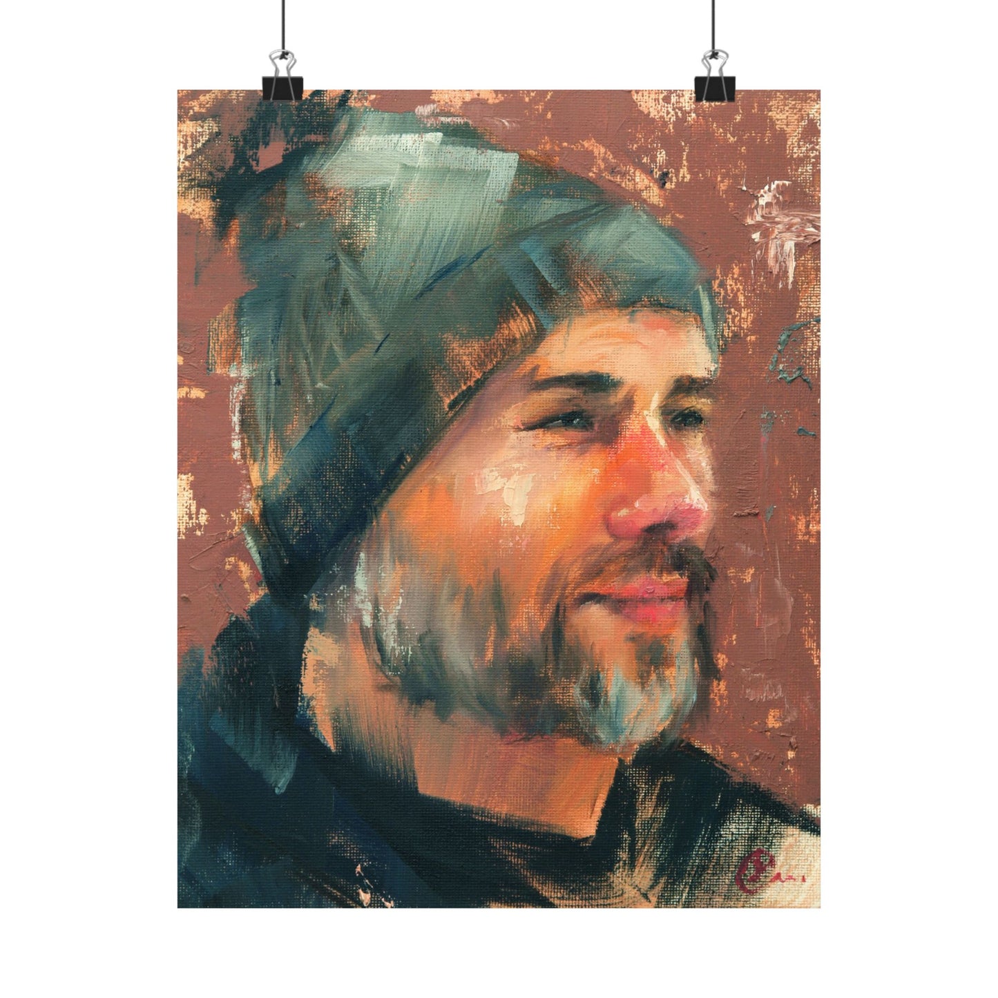 "Jacob" - Oil Portriait Print (Day 68)