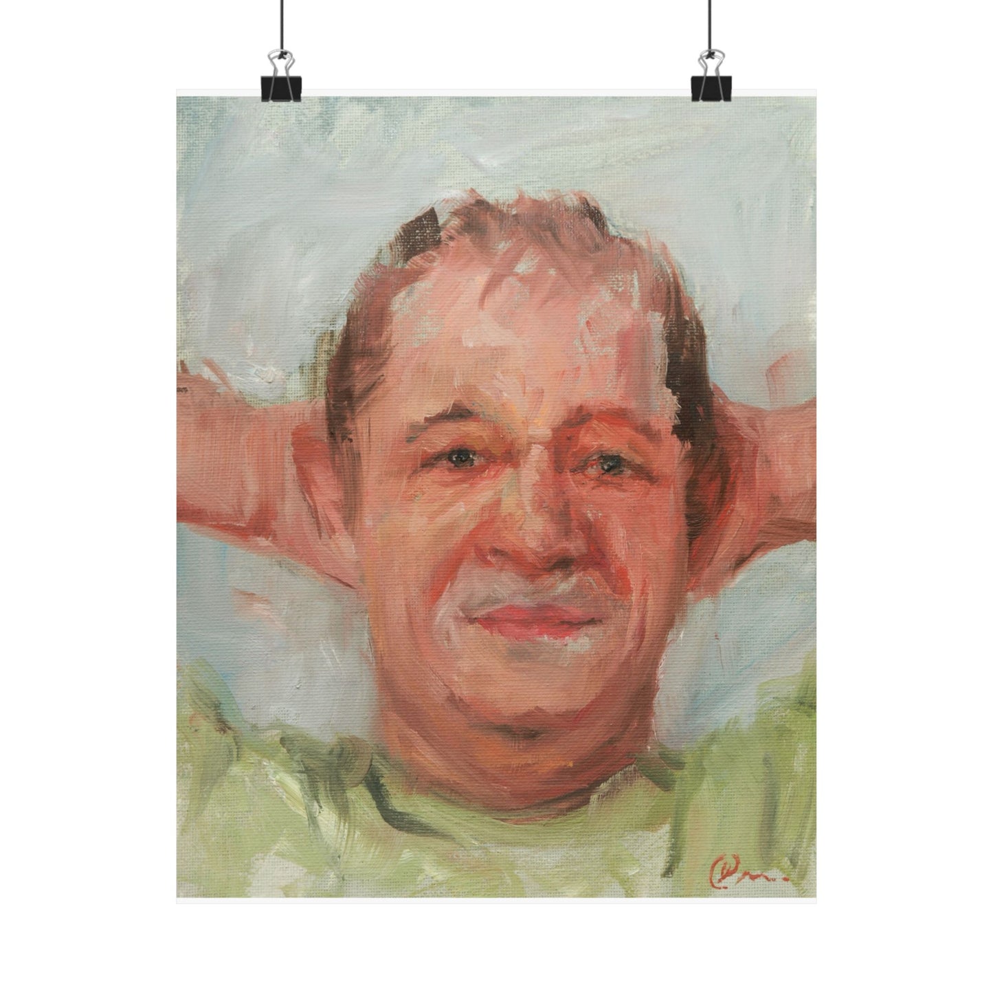 "Nicolas" - Oil Portriait Print (Day 172)