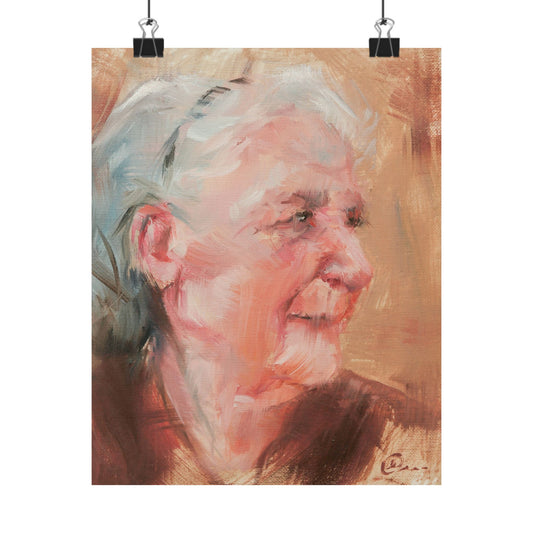 "Teresa" - Oil Portriait Print (Day 144)