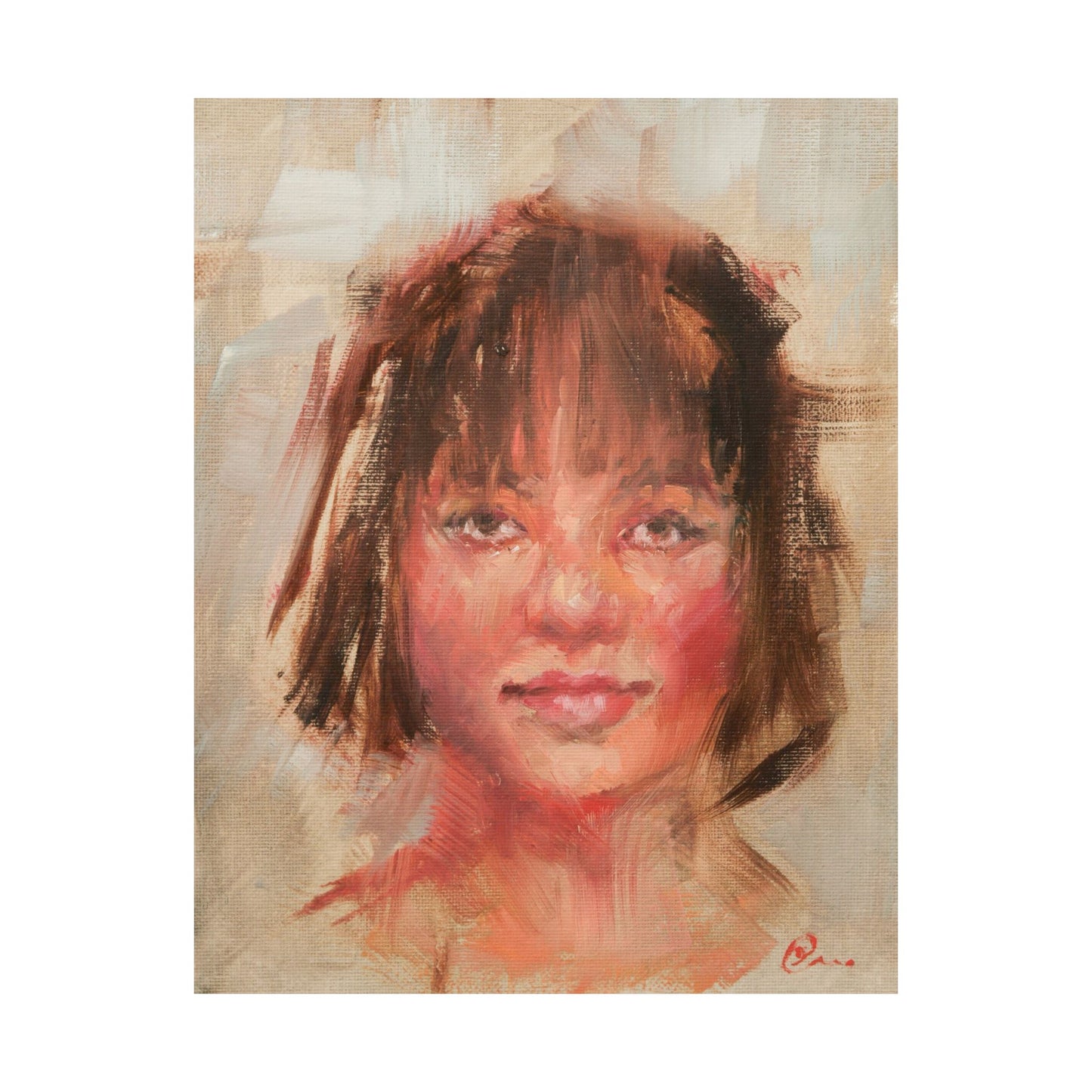 "Tara" - Oil Portriait Print (Day 141)