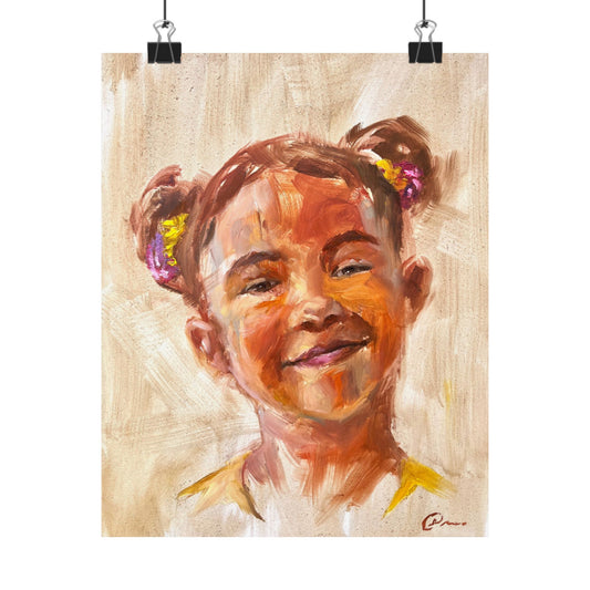 "Ayla" - Oil Portriait Print (Day 117)