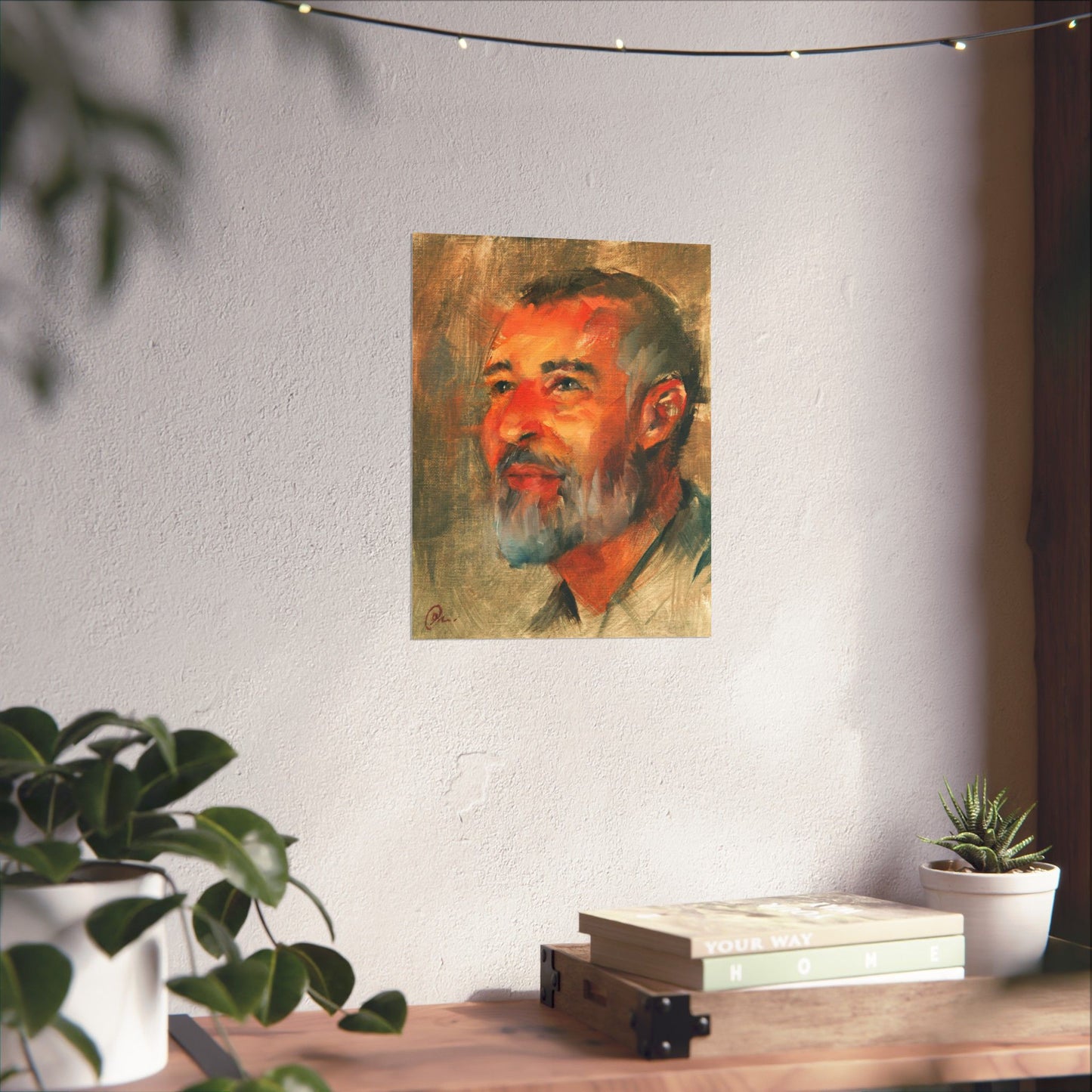 "Hussan" - Oil Portriait Print (Day 79)