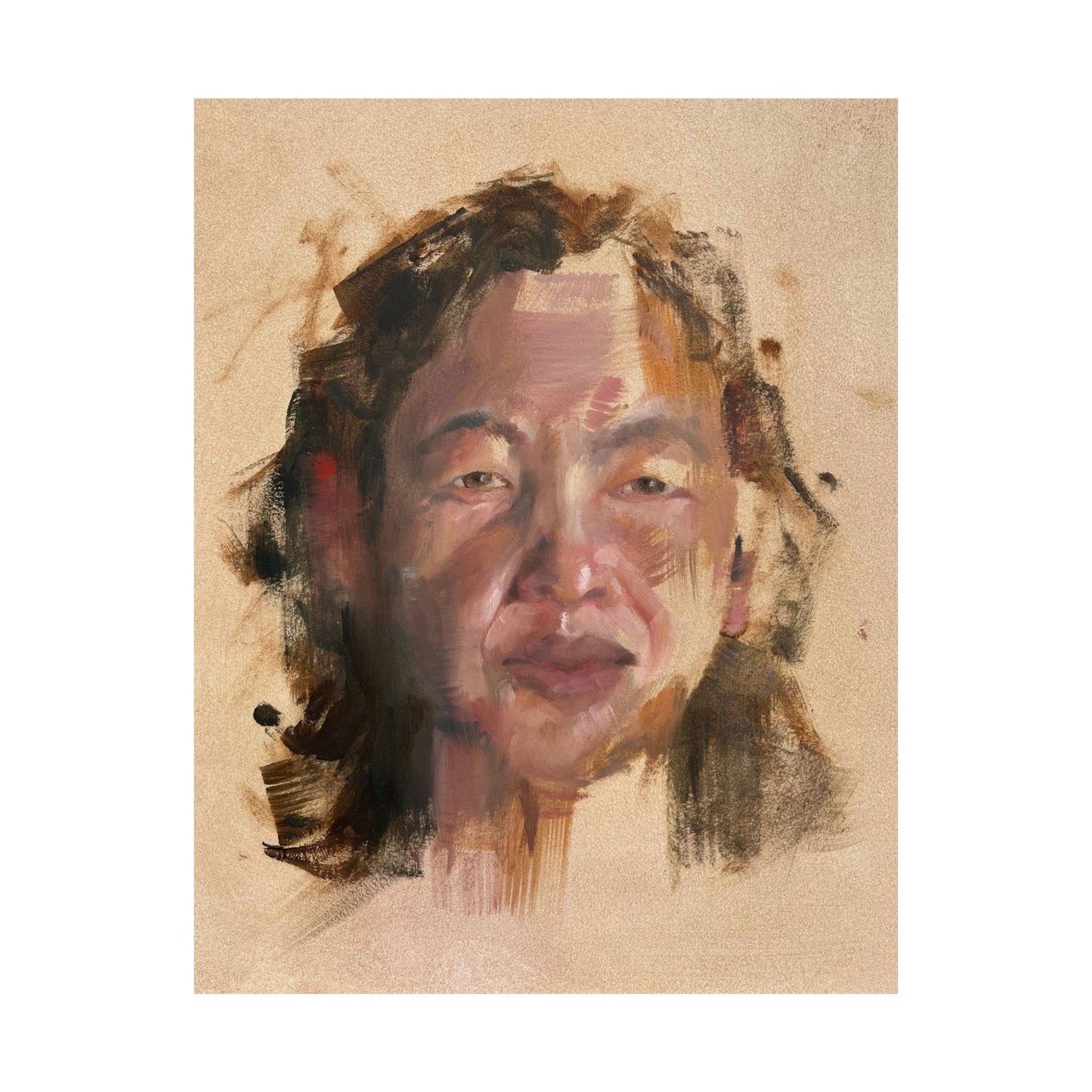"Agnes" - Oil Portriait Print (Day 19)