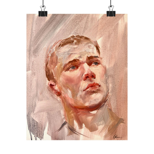 "Sam" - Oil Portriait Print (Day 114)