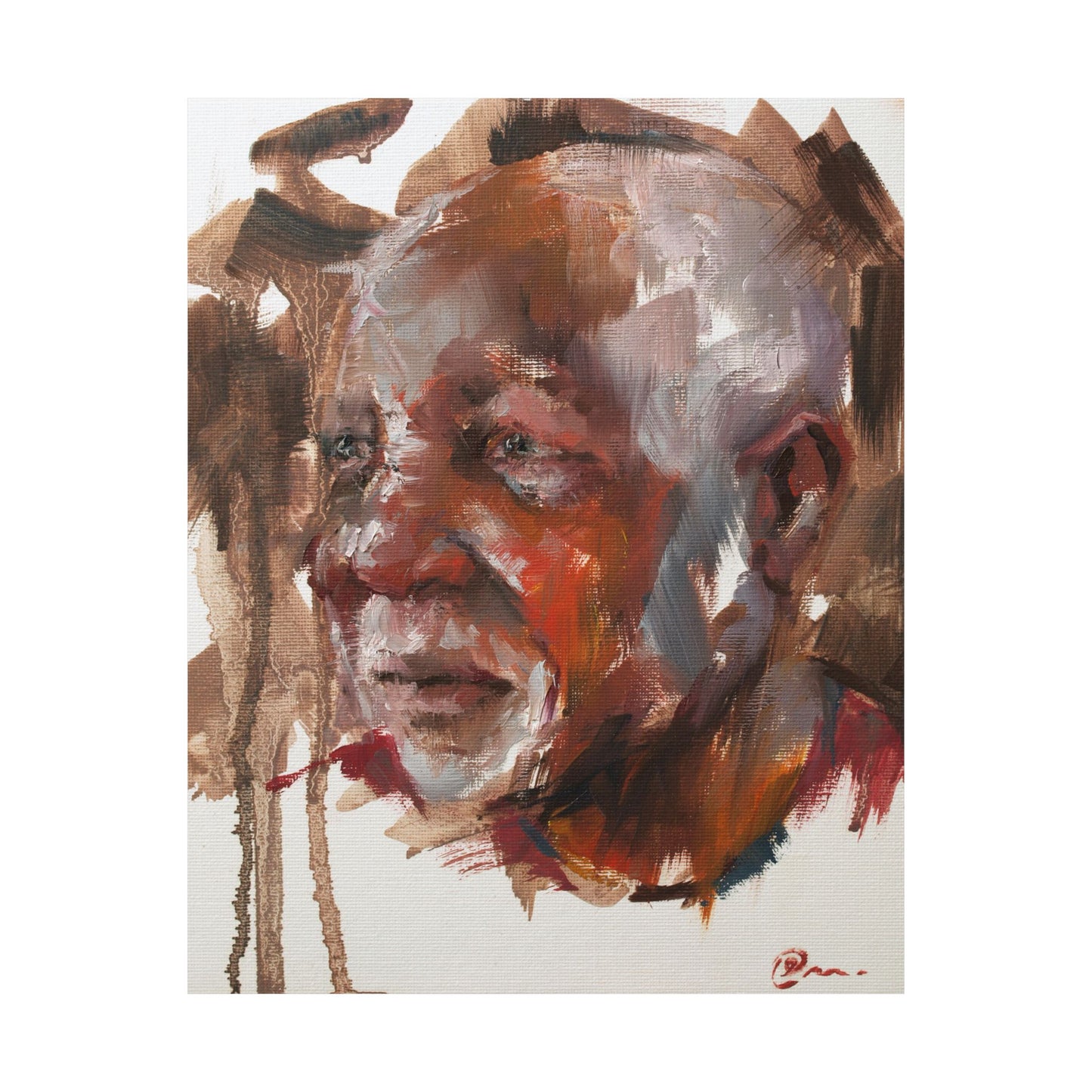 "Desmond" - Oil Portriait Print (Day 104)