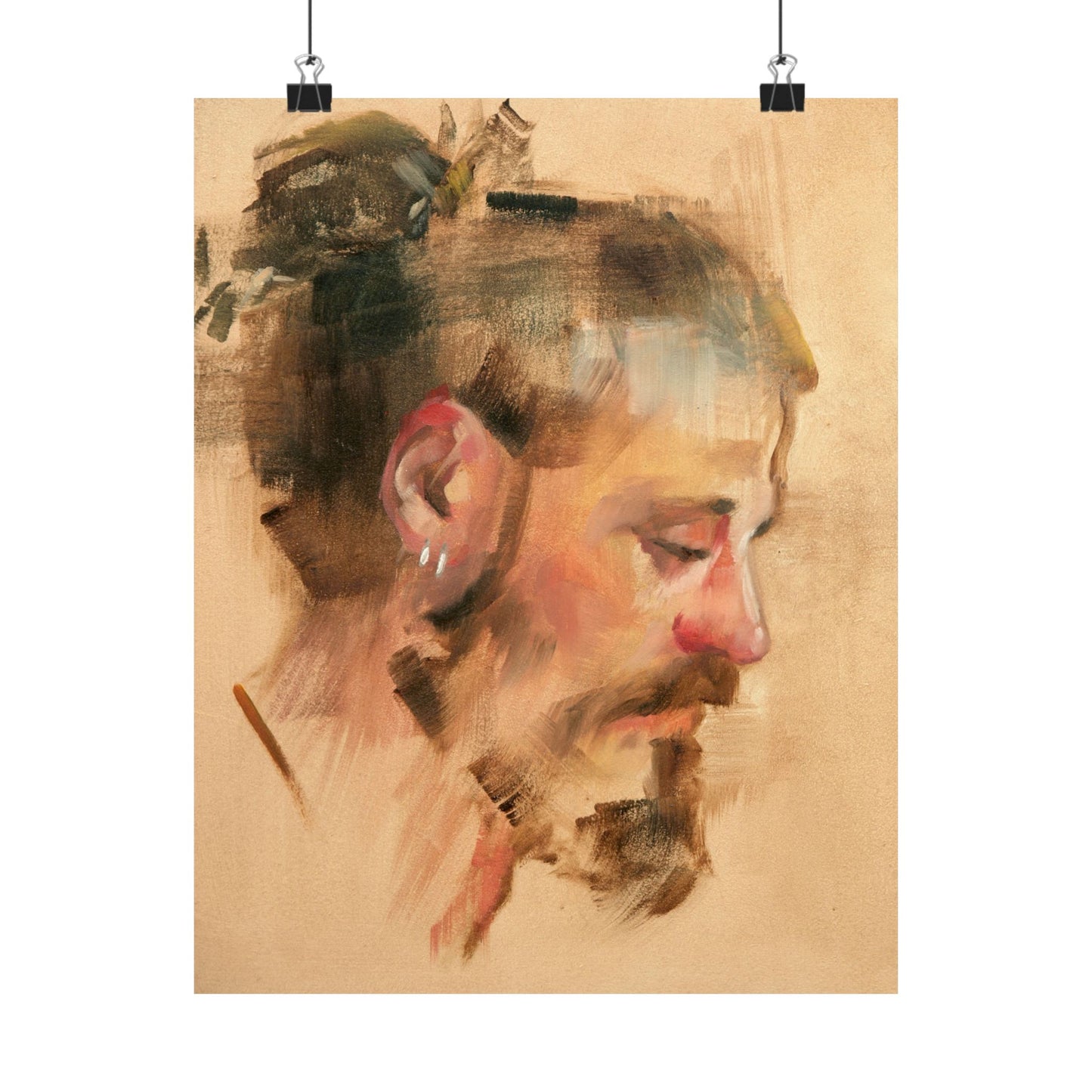 "Hugo" - Oil Portriait Print (Day 26)