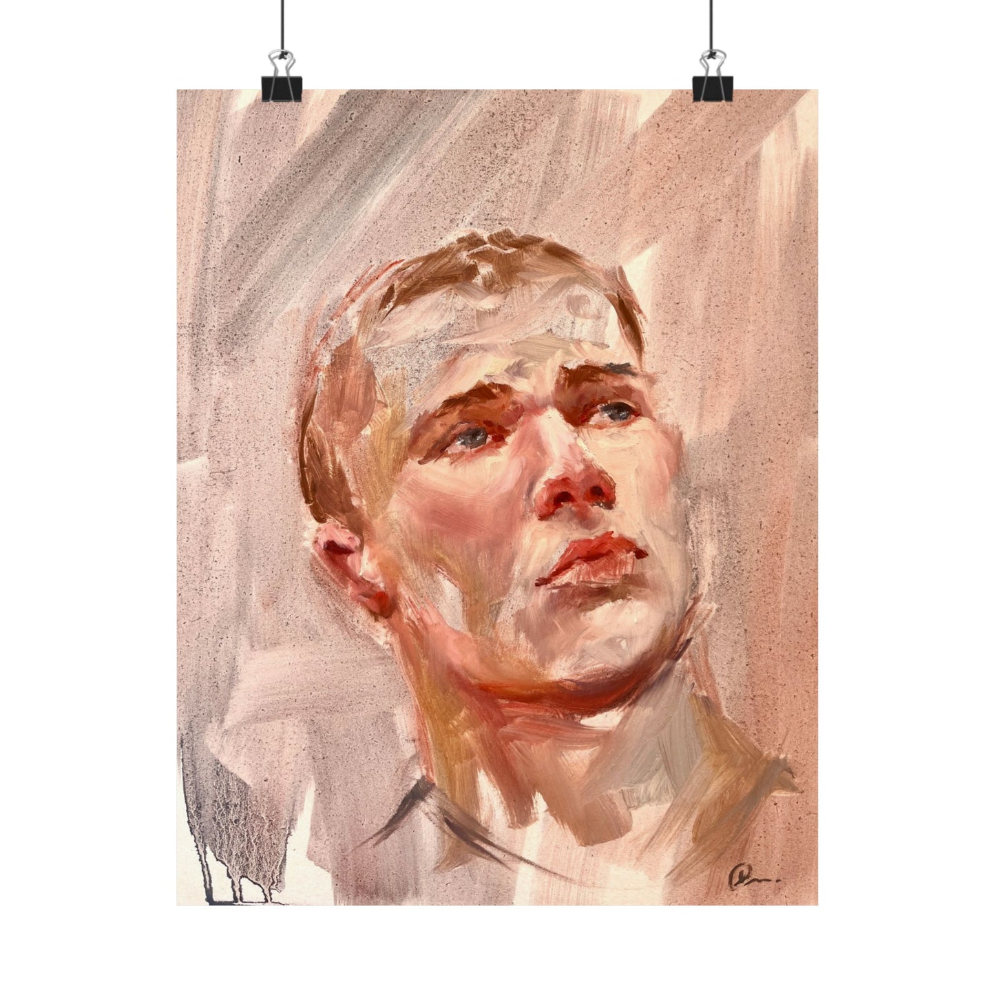 "Sam" - Oil Portriait Print (Day 114)