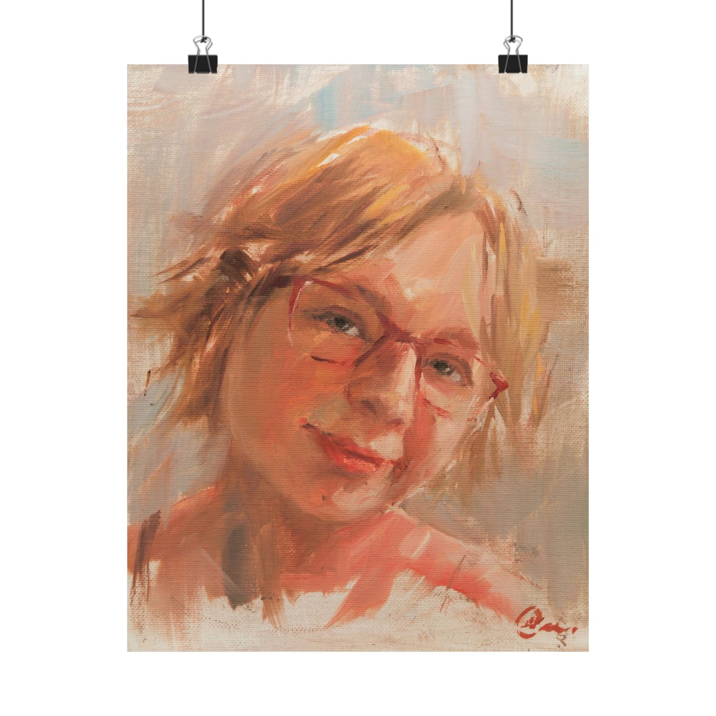 "Ameil" - Oil Portriait Print (Day 132)