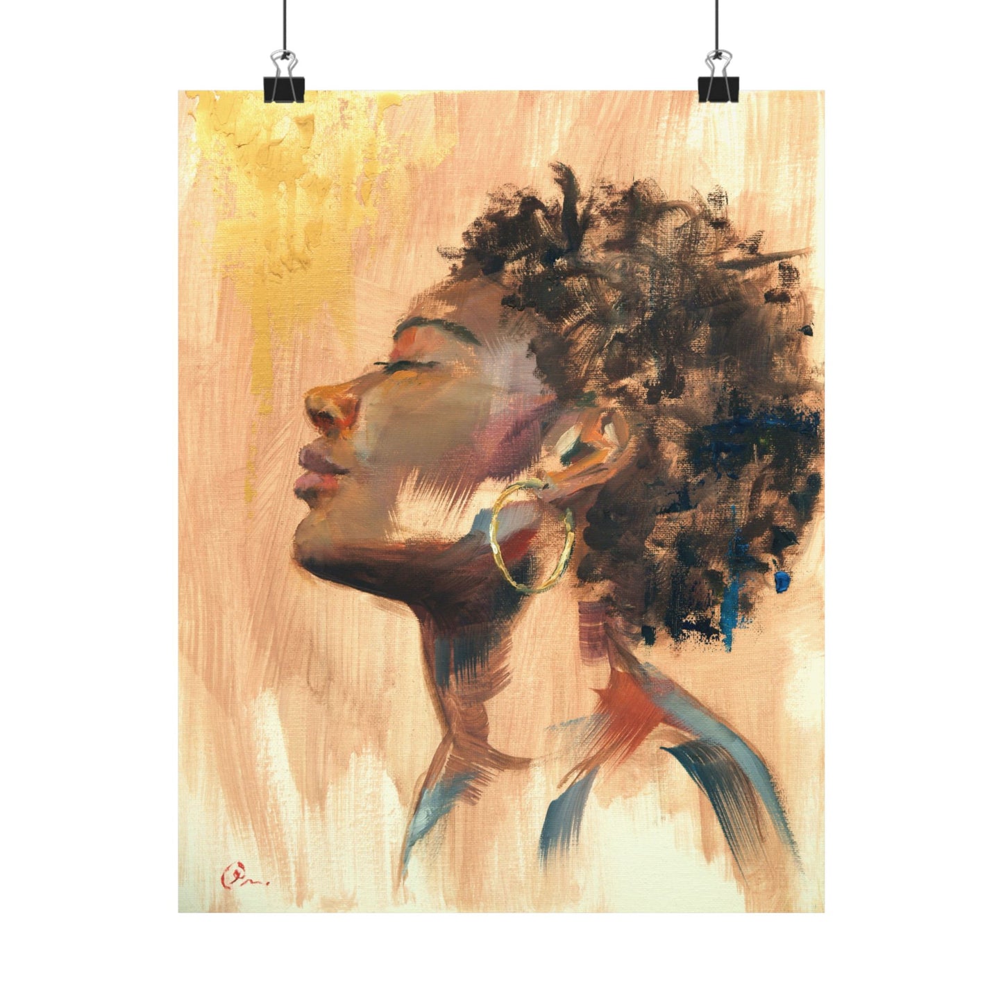 "Hope" - Oil Portriait Print (Day 61)