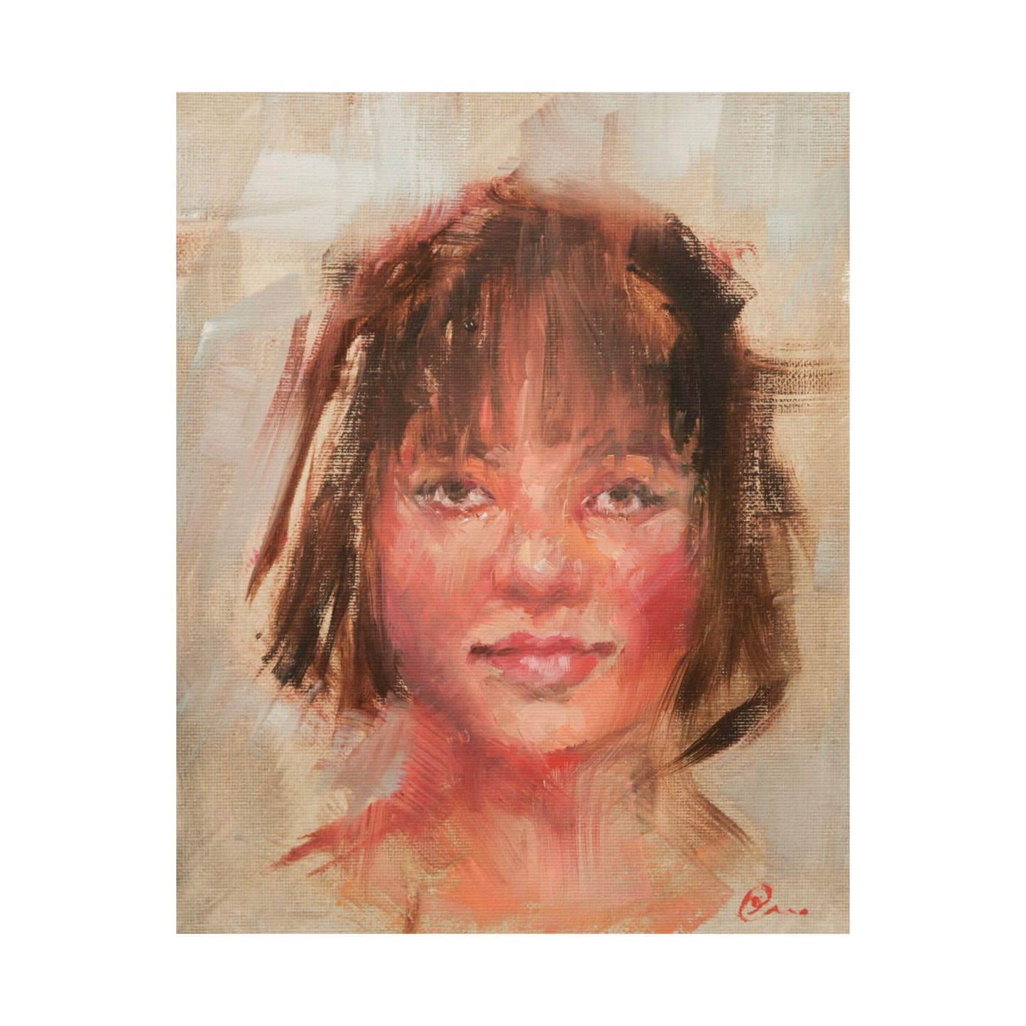 "Tara" - Oil Portriait Print (Day 141)