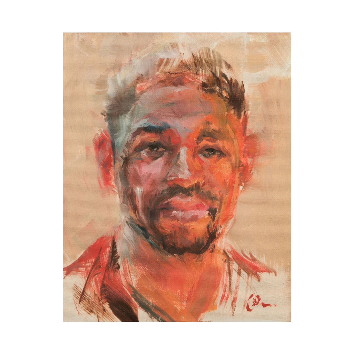 "Jasper" - Oil Portriait Print (Day 145)