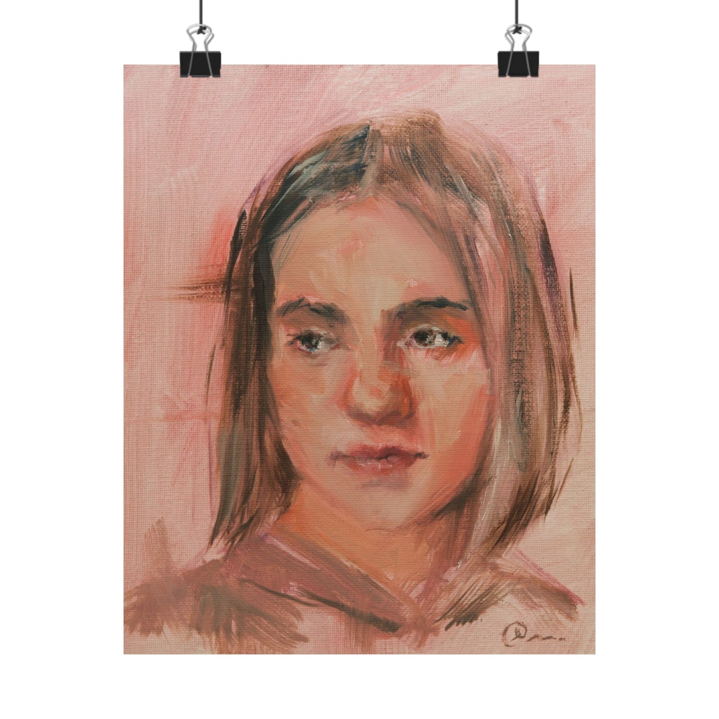 "Valeria" - Oil Portriait Print (Day 173)