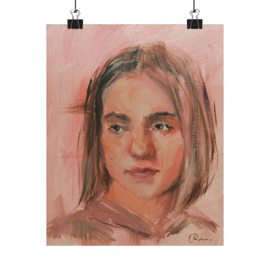 "Valeria" - Oil Portriait Print (Day 173)