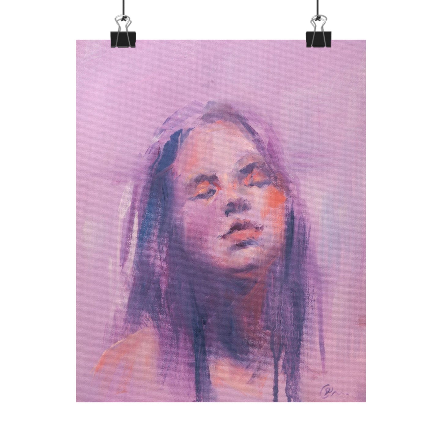 "Delilah" - Oil Portriait Print (Day 225)