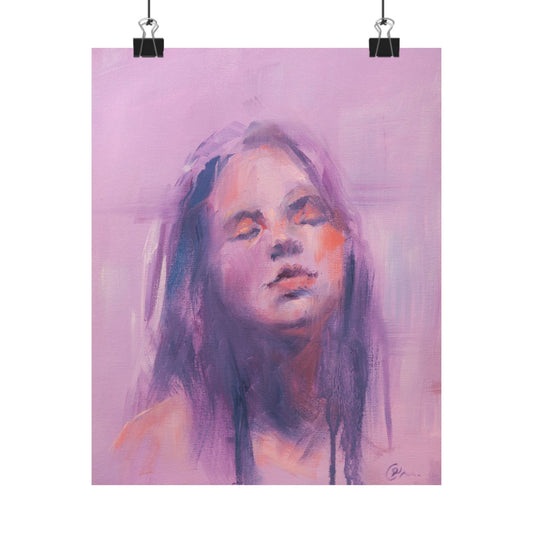 "Delilah" - Oil Portriait Print (Day 225)