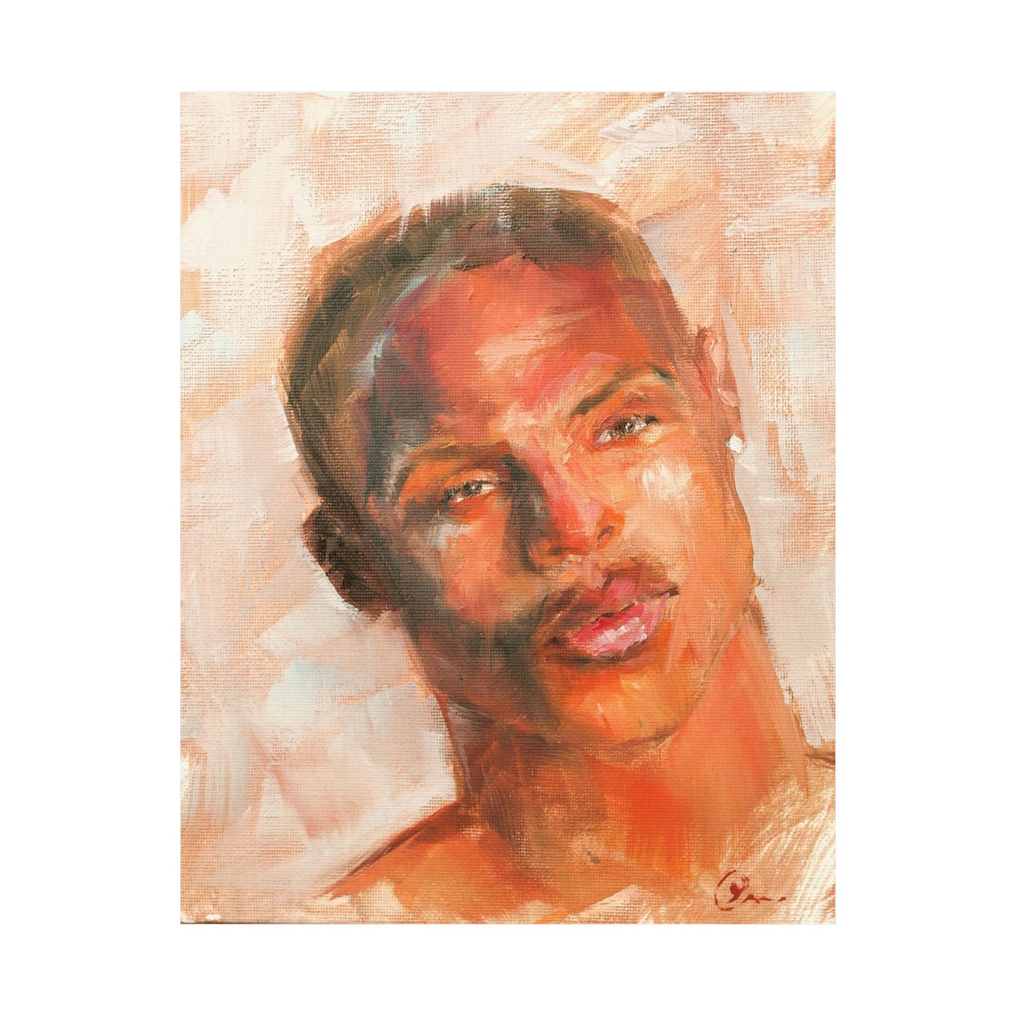 "Omar" - Oil Portriait Print (Day 124)