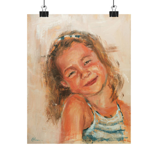 "Bianca" - Oil Portriait Print (Day 168)