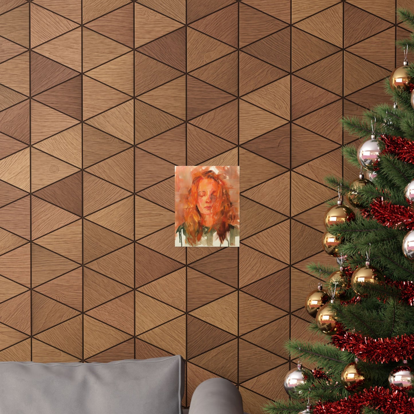 "Iris" - Oil Portriait Print (Day 98)