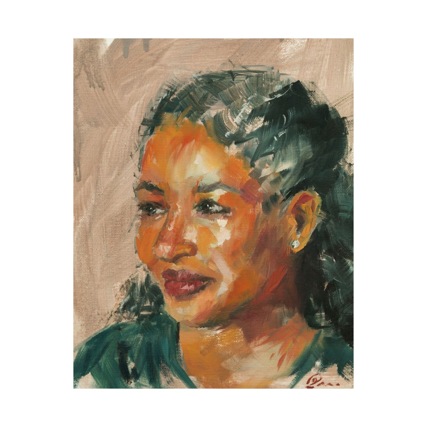 "Juliana" - Oil Portriait Print (Day 139)