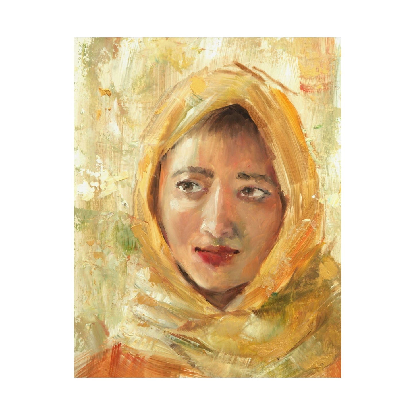 "Dahila" - Oil Portriait Print (Day 16)