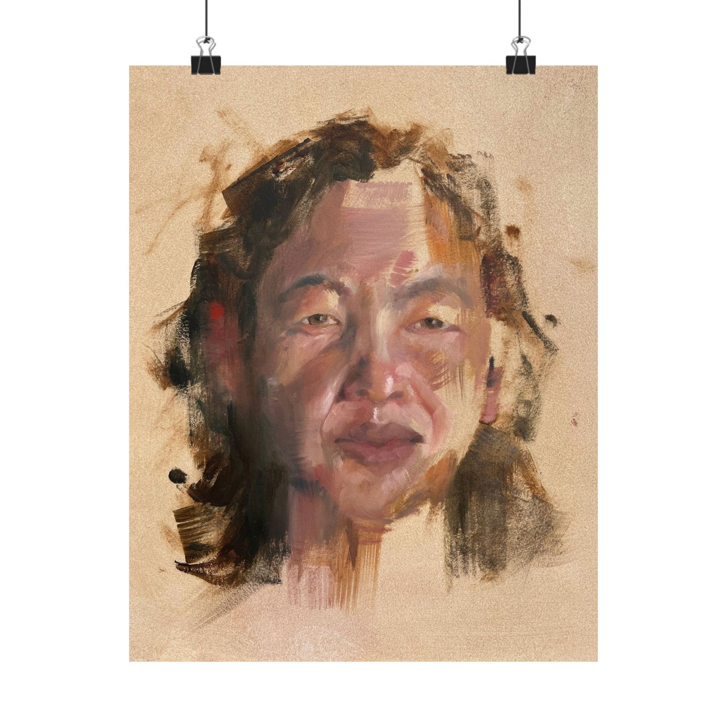 "Agnes" - Oil Portriait Print (Day 19)