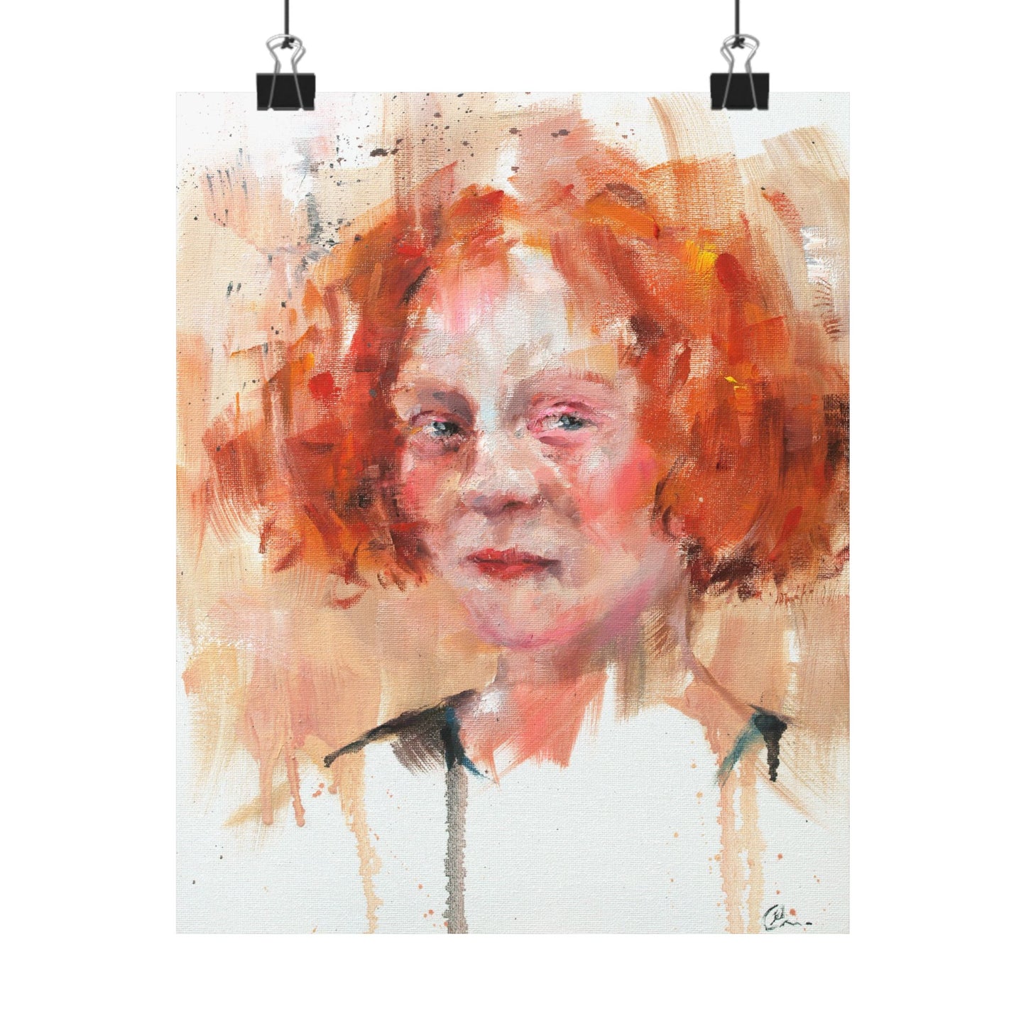 "Clementine" - Oil Portriait Print (Day 101)