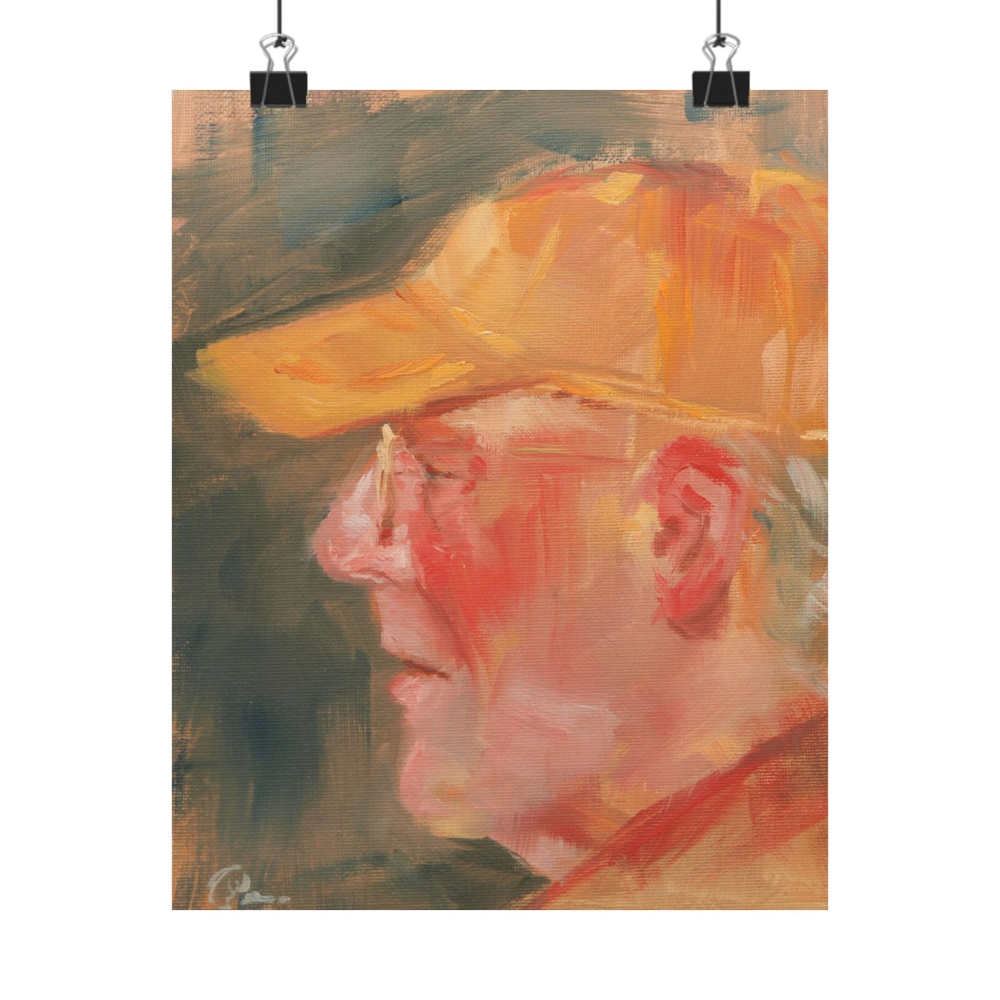 "Richard" - Oil Portriait Print (Day 134)