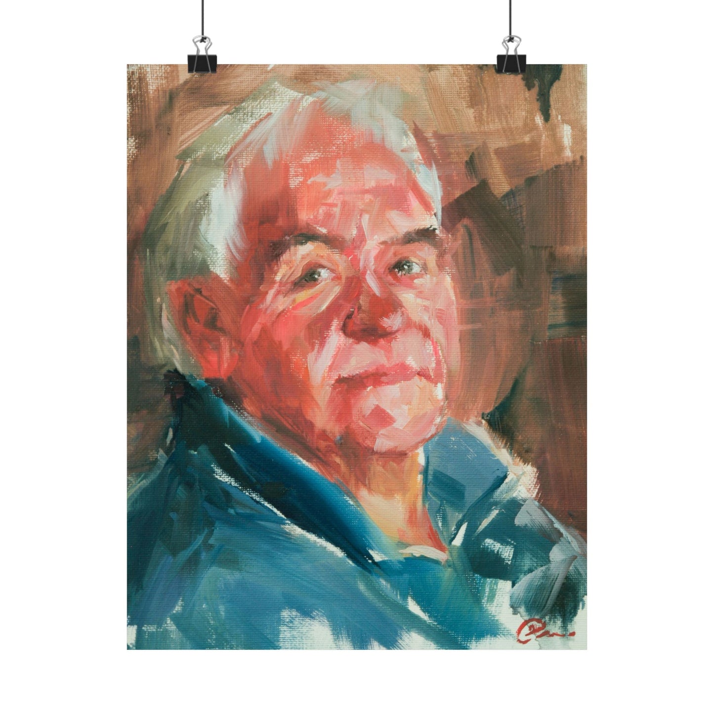 "Fabio" - Oil Portriait Print (Day 140)