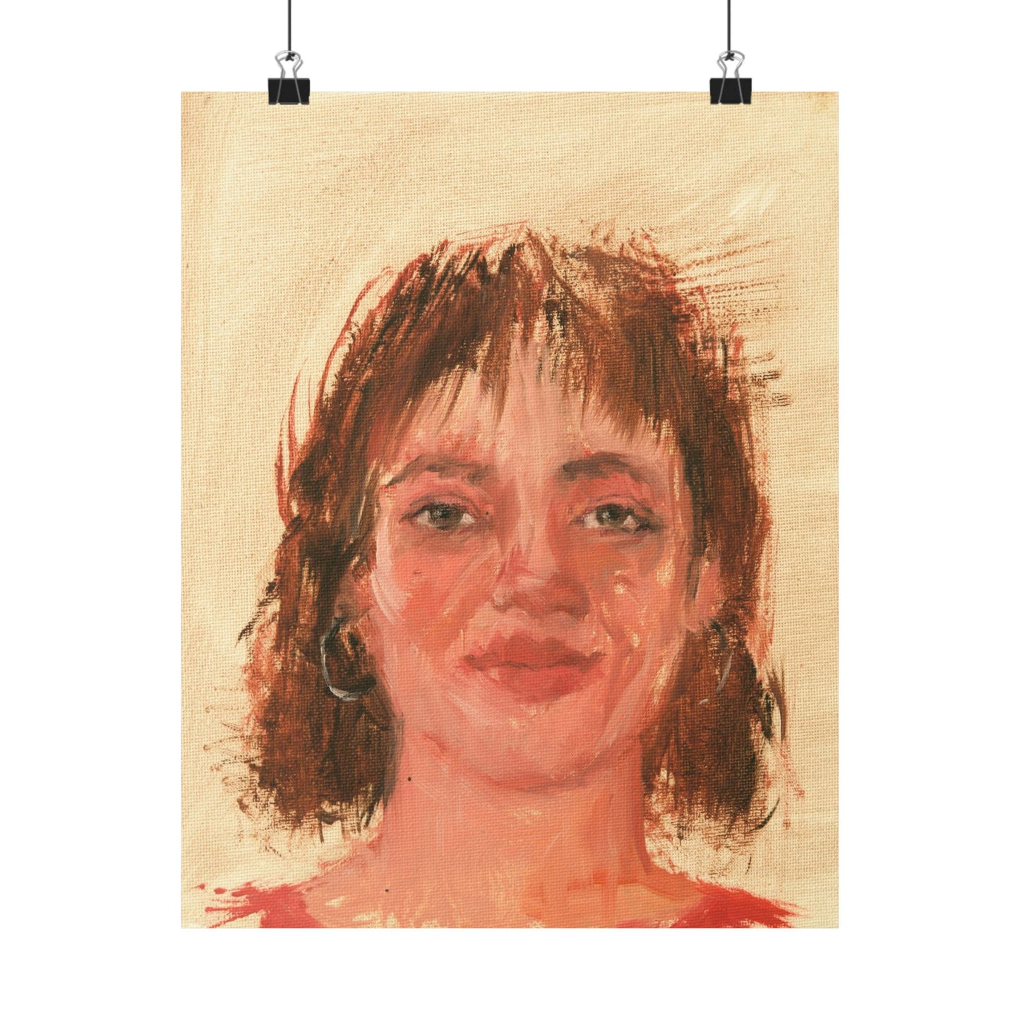 "Noelia" - Oil Portriait Print (Day 293)