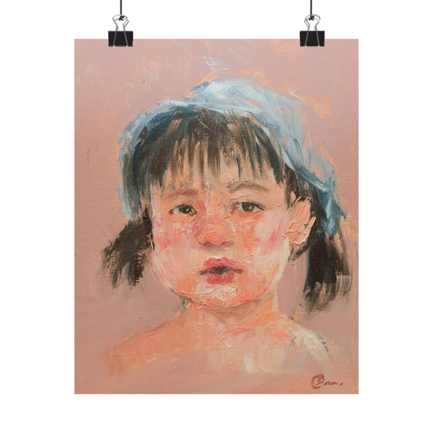 "Mei" - Oil Portriait Print (Day 198)