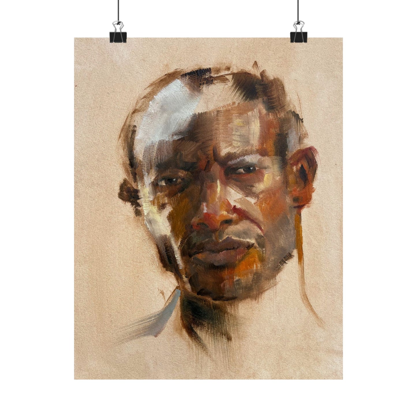 "Wilfred" - Oil Portriait Print (Day 25)