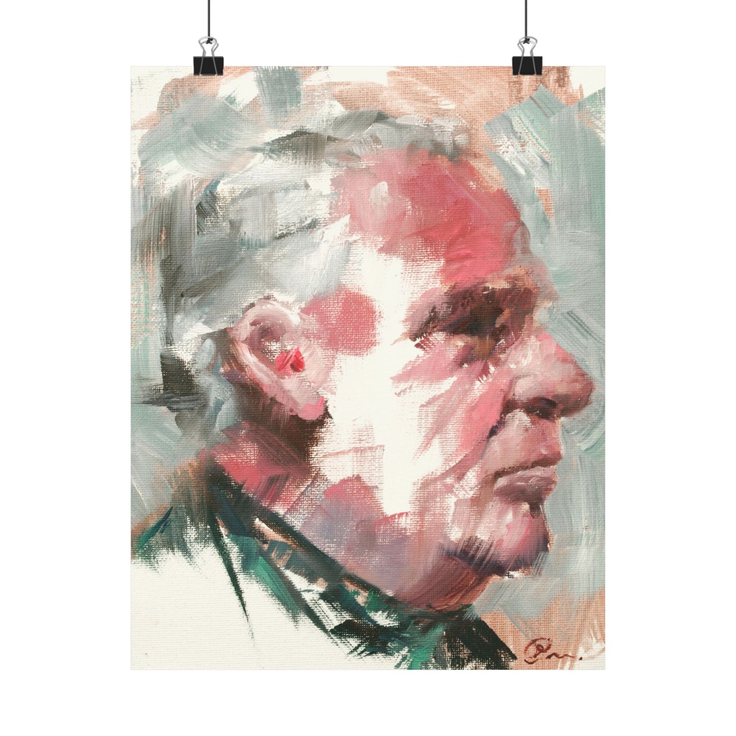 "Ulysses" - Oil Portriait Print (Day 118)