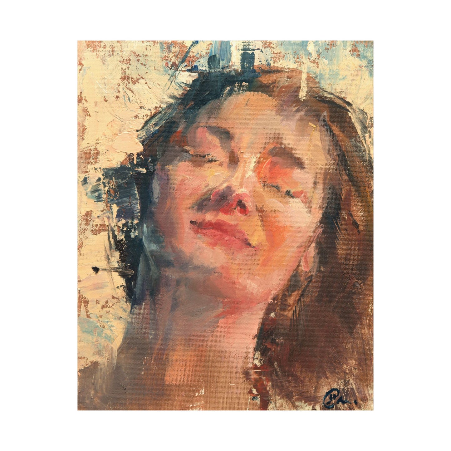 "Joy" - Oil Portriait Print (Day 74)