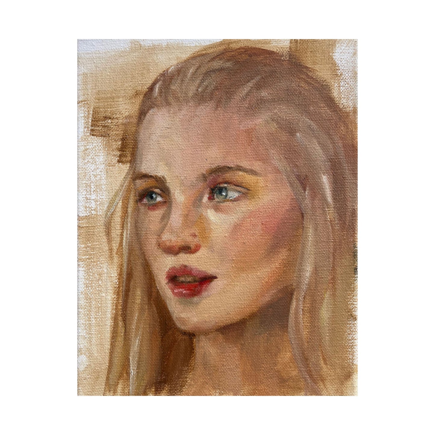 "Eleanor" - Oil Portriait Print (Day 2)